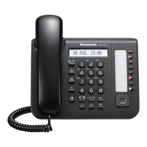 Panasonic KX-DT521 8 Button Display Phone, Black
