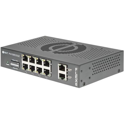 NVT Phybridge FLEX8 8-Port PoE+ Unmanaged Switch