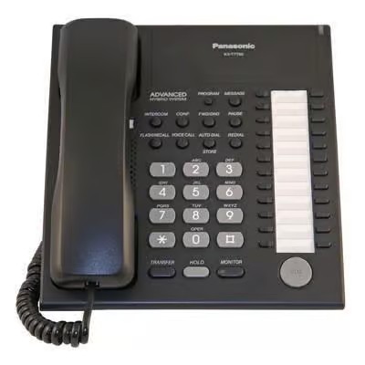 Panasonic KX-T7750B 24 BTN Monitor Phone, Black