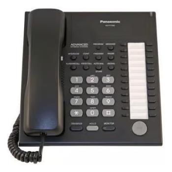 Panasonic KX-T7750B 24 BTN Monitor Phone, Black