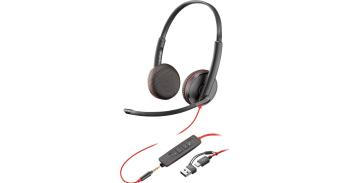 Poly Blackwire 3225 Binaural UC USB & 3.5mm Corded Headset